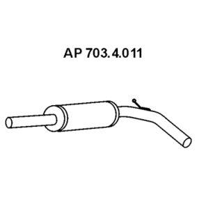 Mittelschalldämpfer 703.4.011 von EBERSPÄCHER günstig für 49,26&nbsp;&euro; online kaufen