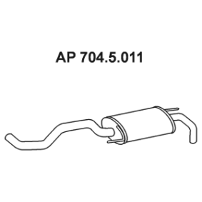 Endschalldämpfer 704.5.011 von EBERSPÄCHER günstig für 73,79&nbsp;&euro; online kaufen