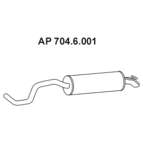 Endschalldämpfer 704.6.001 von EBERSPÄCHER günstig für 74,11&nbsp;&euro; online kaufen
