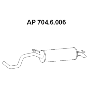 Endschalldämpfer 704.6.006 von EBERSPÄCHER günstig für 74,81&nbsp;&euro; online kaufen