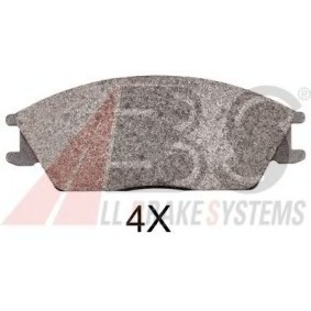 A.B.S. 36172 OE Bromsbelägg HYUNDAI ACCENT 1 (X-3) 1.3 60 hk Bensinmotor