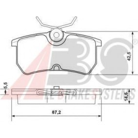 Compre Pastilhas de travão da A.B.S. 37101 OE a um preço baixo por 27,57&nbsp;&euro;