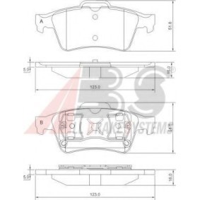 Compre Pastilhas de travão da A.B.S. 37216 OE a um preço baixo por 31,57&nbsp;&euro;