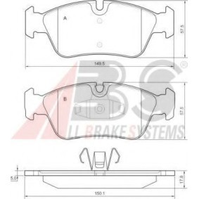 Compre Pastilhas de travão da A.B.S. 37436 OE a um preço baixo por 55,21&nbsp;&euro;