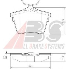 Compre Pastilhas de travão da A.B.S. 37466 OE a um preço baixo por 30,97&nbsp;&euro;