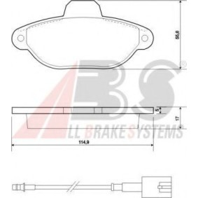 Compre Pastilhas de travão da A.B.S. 37595 OE a um preço baixo por 26,24&nbsp;&euro;