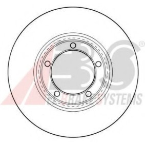 A.B.S. 16565 OE Discos de freno HYUNDAI H100 Caja/Chasis 2.5 78 cv Gasoleo