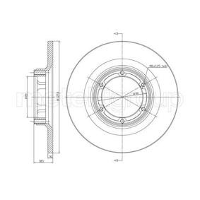 CIFAM 800-026 Bremsscheiben TOYOTA RAV 4 II (CLA2_, XA2_, ZCA2_, ACA2_) 2.0 150 PS Otto