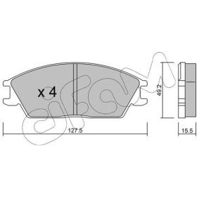 CIFAM 822-081-0 Bromsbelägg HYUNDAI ACCENT 1 (X-3) 1.3 60 hk Bensinmotor