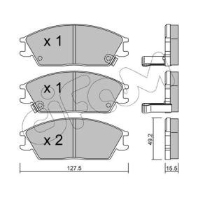 CIFAM 822-081-1 Bromsbelägg HYUNDAI ACCENT 1 (X-3) 1.3 60 hk Bensinmotor