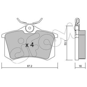 CIFAM 822-100-2 Bremsbeläge RENAULT Megane 4 Schrägheck (B9A/M/N_) 1.6 160 PS Hybrid