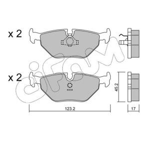 CIFAM 822-125-0 Bremsbeläge BMW 5 Touring (E34) 2.0 150 PS Otto