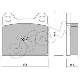 CIFAM 822-200-0 Bremsbeläge VOLVO 850 Kombi (855) 2.0 126 PS Otto