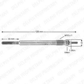 DELPHI HDS378 Glödstift MERCEDES-BENZ A-klass (W168)