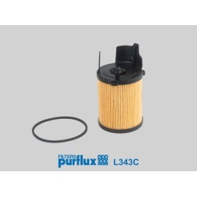 PURFLUX L343C Filtro de aceite CITROËN C4 Coupé (LA_) 1.6 90 cv Gasoleo