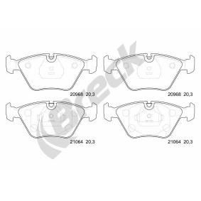 BRECK 20968 10 701 00 Bremsbeläge BMW 5 Touring (E34) 2.0 150 PS Otto