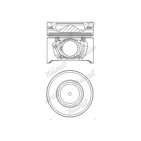 NÜRAL 87-879200-02 Kolben OPEL ANTARA