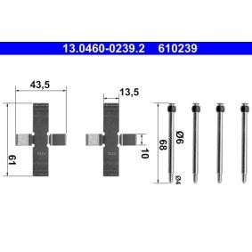 Compre Kit de acessórios, pastilhas de travão da ATE 13.0460-0239.2 a um preço baixo por 5,49&nbsp;&euro;