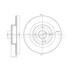 CIFAM 800-1112 Bromsskivor MAZDA FAMILIA 6 (BJ) 2.0 71 hk Diesel