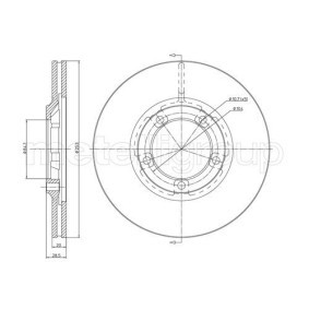 CIFAM 800-654 Discos de freno HYUNDAI H100 Caja/Chasis 2.5 78 cv Gasoleo