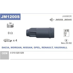 JANMOR JM1200S Zündkerzenstecker RENAULT GRAND SCENIC 2 (JM0/1)