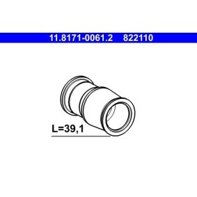 Führungshülse, Bremssattel 11.8171-0061.2 VOLVO XC 90 von ATE
