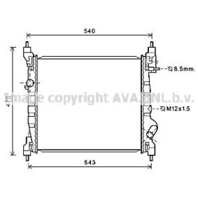 PRASCO DWA2141 Radiatore CHEVROLET SPARK (M300) 1.2 82 CV Motore a ciclo otto