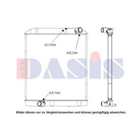 AKS DASIS 210259N Radiatore TOYOTA DYNA