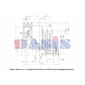 Acquista Puleggia compressore aria condizionata da AKS DASIS 851272N a buon mercato per soli 93,22&nbsp;&euro;