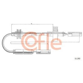 COFLE 11.202 Cabo de embreagem AUDI
