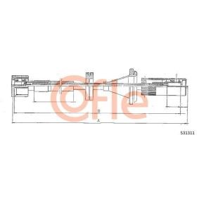 COFLE S31311 Cavo contachilometri AUDI