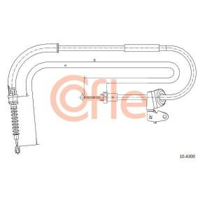 COFLE 10.4300 Cabo de freio de mão MINI Hatchback (R50, R53) 1.4 75 cv Diesel