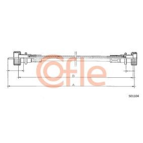 COFLE S01104 Cavo contachilometri ALFA ROMEO