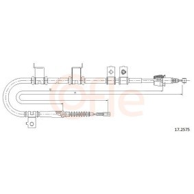 COFLE 17.2575 HYUNDAI i30 CW (GD) Käsijarruvaijeri