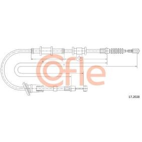 COFLE 17.2028 Cable de freno de mano MITSUBISHI