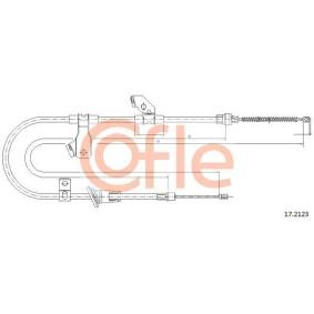 COFLE 17.2123 Câble de frein à main MITSUBISHI COLT 6 (Z3A, Z2A) 1.3 91 CV Essence