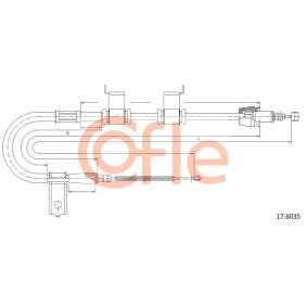COFLE 17.6035 HYUNDAI ACCENT 3 (MC) Käsijarruvaijeri