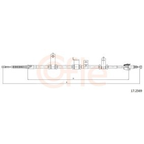 COFLE 17.2569 HYUNDAI SANTA FE 2 (CM) Käsijarruvaijeri