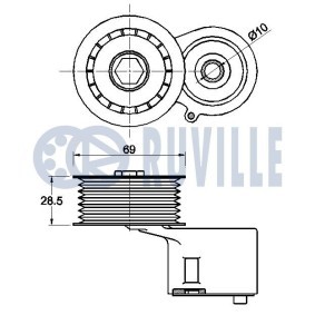 RUVILLE 6644BD1 Bromssats PEUGEOT 207 SW (WK_) 1.6 110 hk Bensinmotor