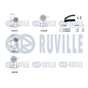 RUVILLE 67322 Pompe à eau HYUNDAI SONATA V (NF) 2.0 144 CV Essence