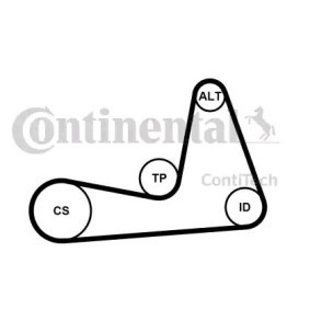 CONTITECH 6PK1130K1 Keilrippenriemensatz RENAULT Clio 4 Grandtour (KH_) 1.5 75 PS Diesel