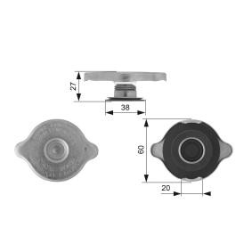 Comprar Tapa, radiador de GATES RC114 a bajo precio de 7,54&nbsp;&euro;