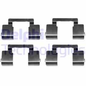 DELPHI LX0612 Zubehörsatz, Scheibenbremsbelag RENAULT LAGUNA 1 (B56, 556) 1.6 107 PS Otto