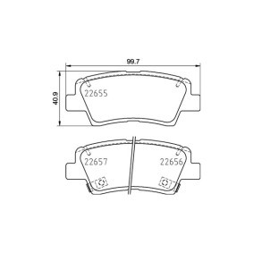 Bremsbeläge 363700201242 für HYUNDAI