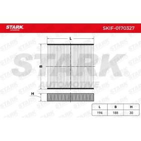 Innenraumfilter SKIF-0170327 für CHRYSLER