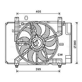 AVA COOLING SYSTEMS DN7532 Ventilador NISSAN JUKE