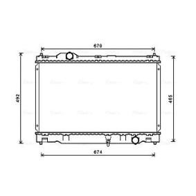 Compre Radiador, arrefecimento do motor da AVA COOLING SYSTEMS TO2669 a um preço baixo por 413,32&nbsp;&euro;