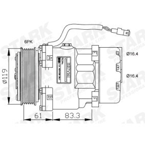Klimakompressor für PEUGEOT von STARK