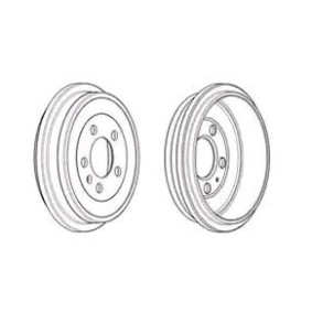 FERODO FDR329253 Tamburi freni SKODA Fabia 2 (545) 1.4 70 CV Diesel