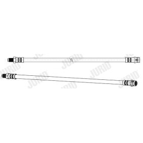 JURID 172718J Latiguillos de freno MERCEDES-BENZ Clase C Sedán (W204) 1.6 156 cv Motor otto